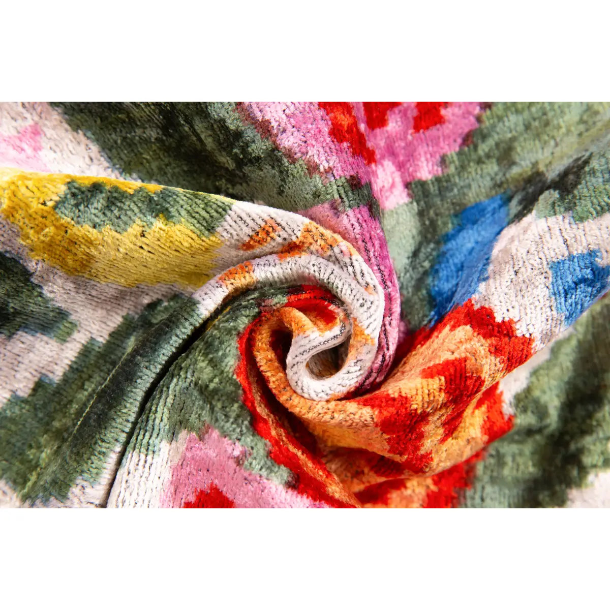 Luxury Silk Velvet Pillow – Colorful Floral Lumbar 16x24’’ - Canvello
