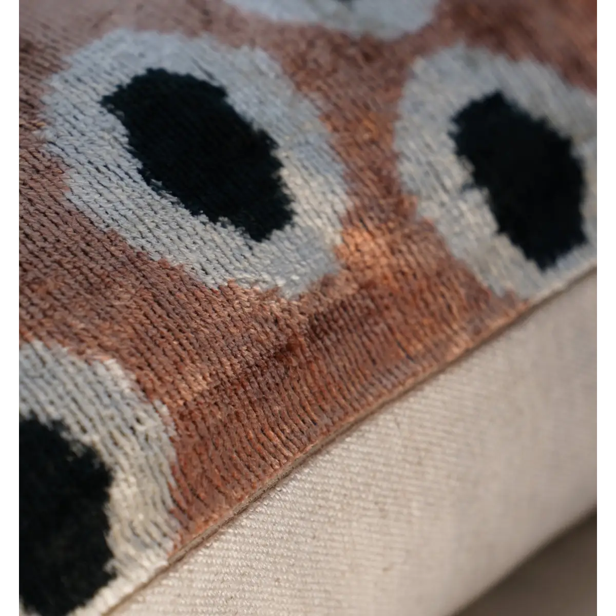 Canvello Handmade Velvet Gold Black Dot lumbar Pillows For Couch | 16 x 24 - Canvello
