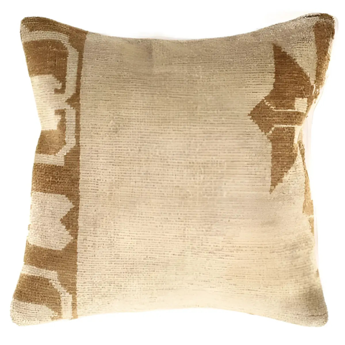Canvello Handmade Vintage Turkish Rug Pillow - 20’ X 20’ - Ivory - Canvello