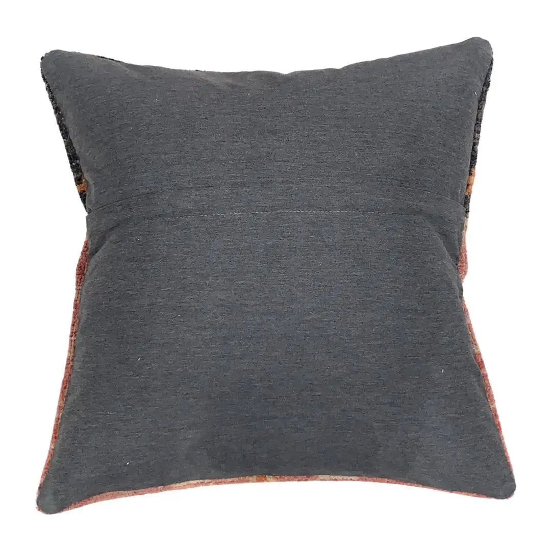 Canvello Handmade Vintage Turkish Rug Pillow - 20’ X 20’ - Rust - Canvello