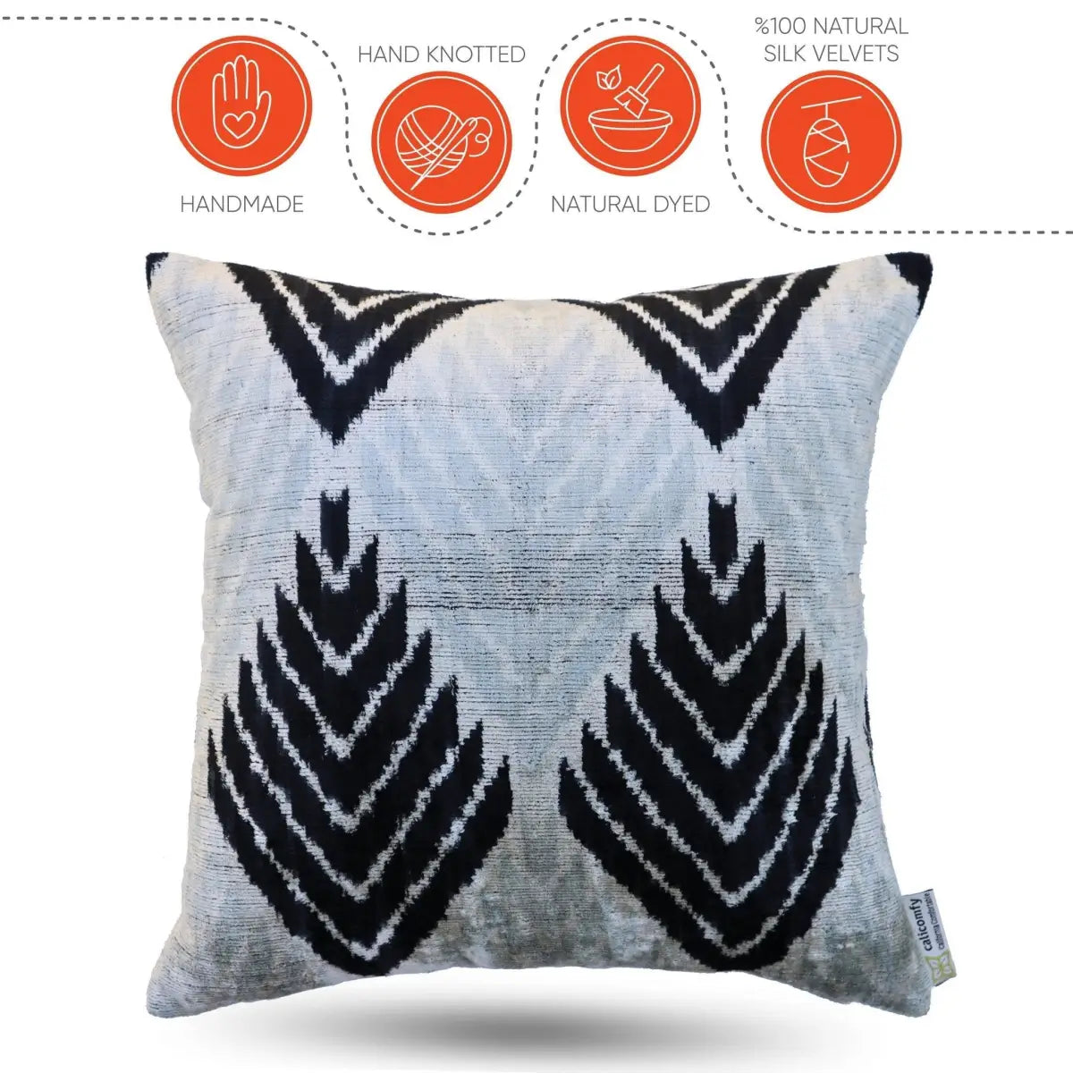 Canvello Handmade White Pillows For Couch with Down INsert - 18x18 - Canvello