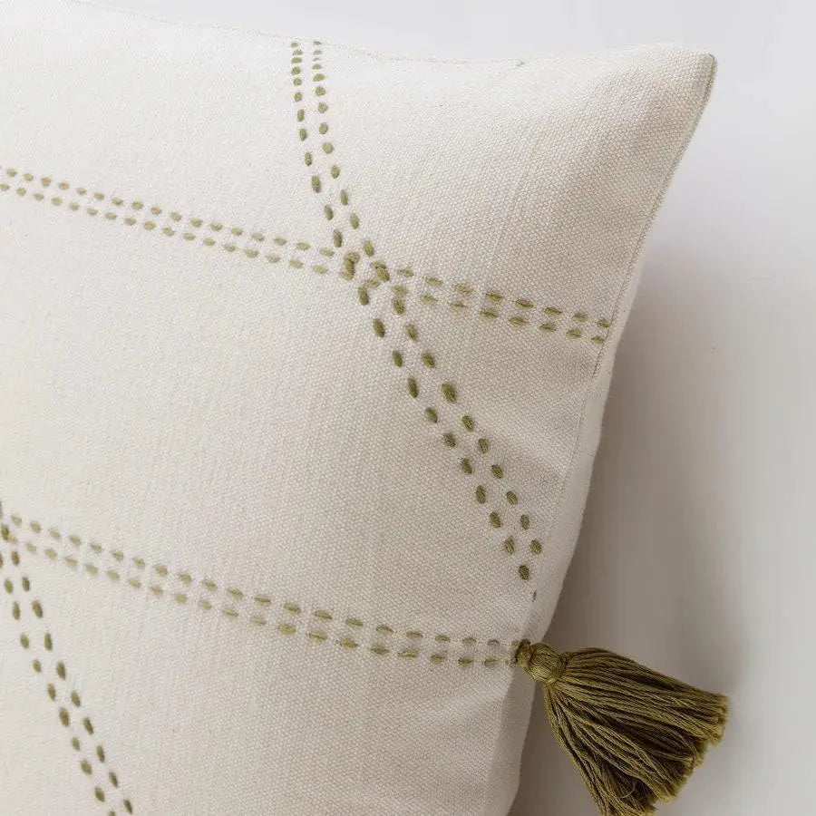 Canvello Handmade Off White Throw Pillows | 20 x20 - Canvello