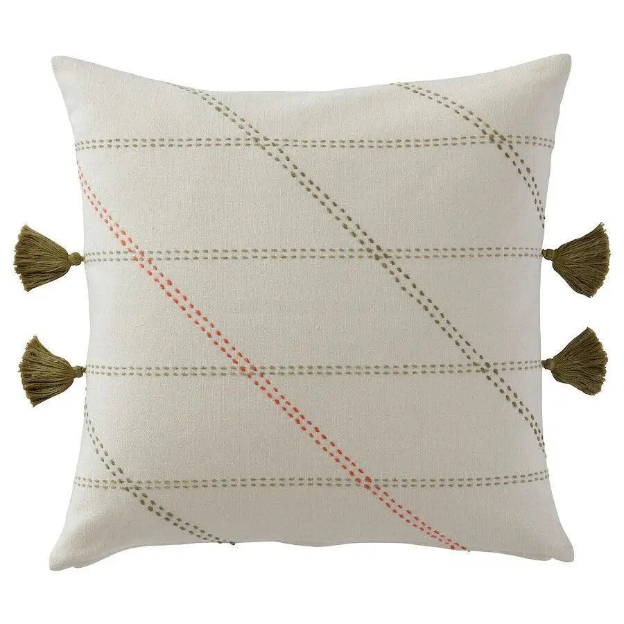 Canvello Handmade Off White Throw Pillows | 20 x20 - Canvello