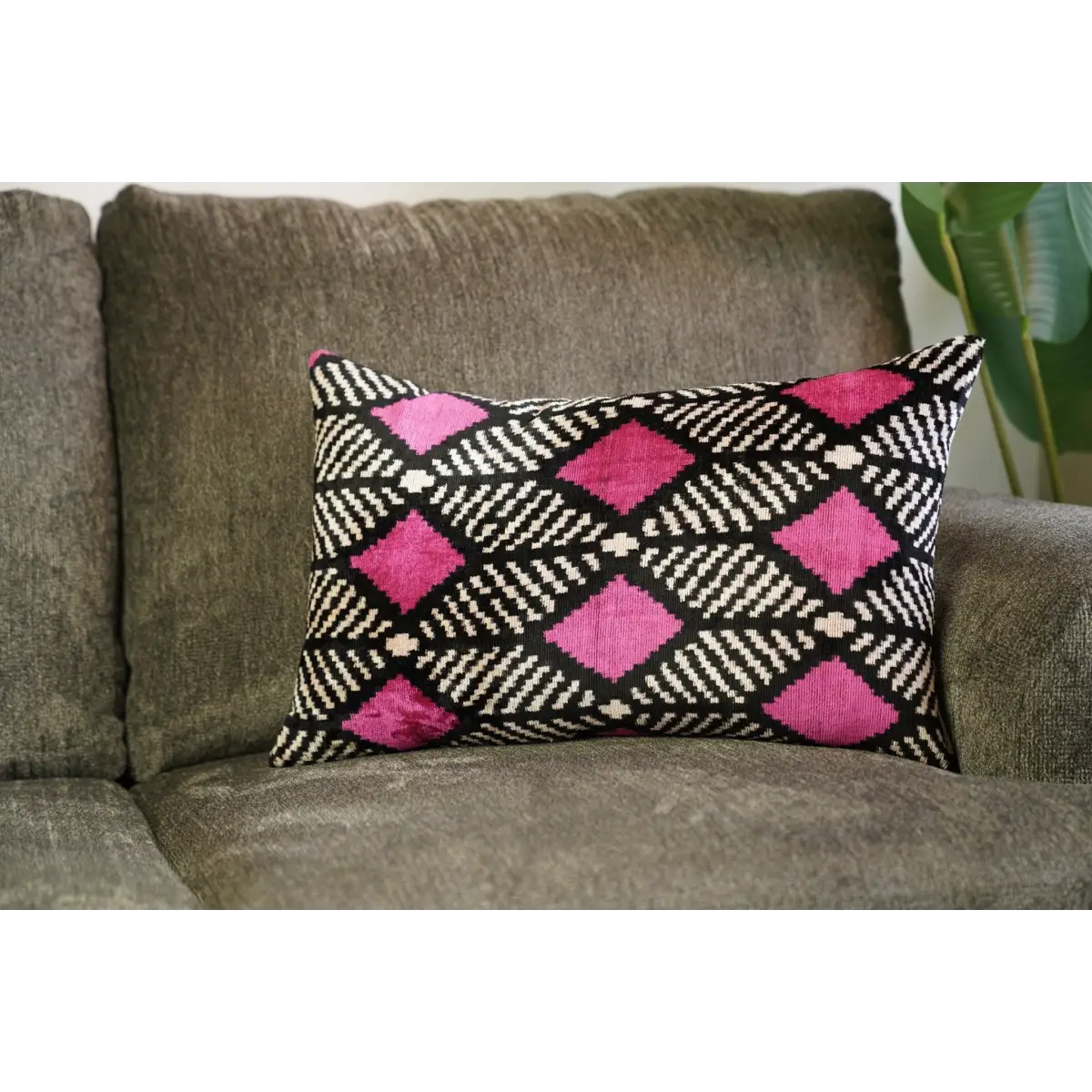 Canvello Hot Pink Throw Pillows For Couch Down Filled - 16x24 - Canvello