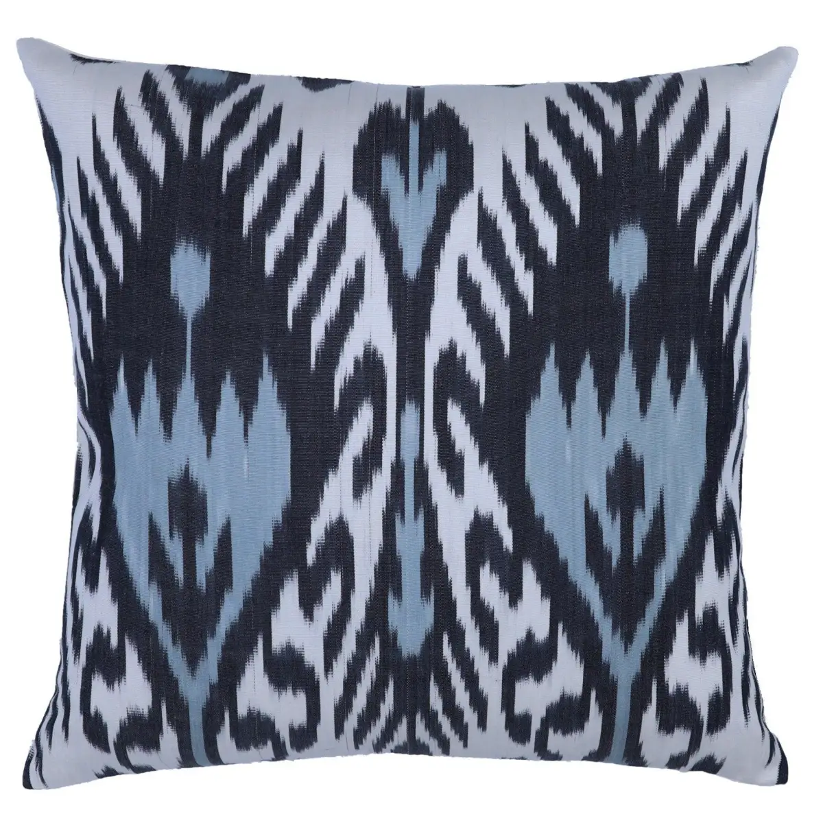 Canvello Ikat Pure Silk Throw Pillows For Couch - 16x16 inch - Canvello