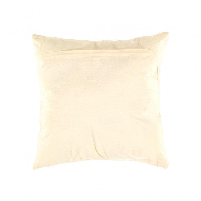 Coussin en coton blanc indien Canvello - 16" X 16" 