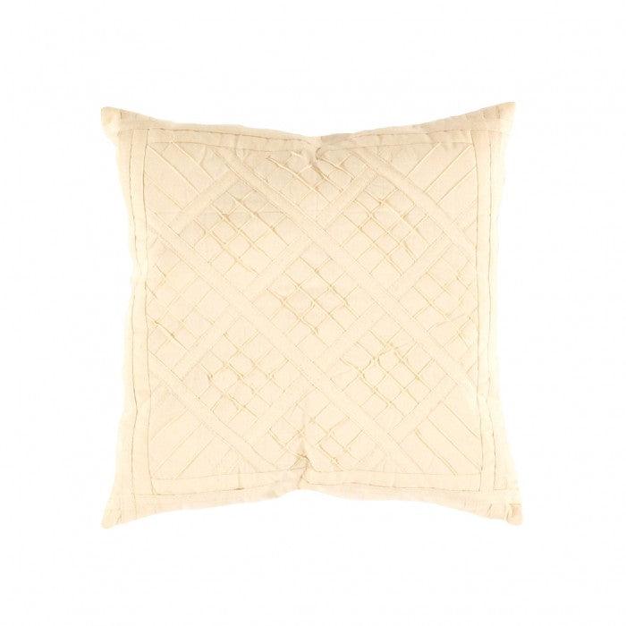 Coussin en coton blanc indien Canvello - 16" X 16" 