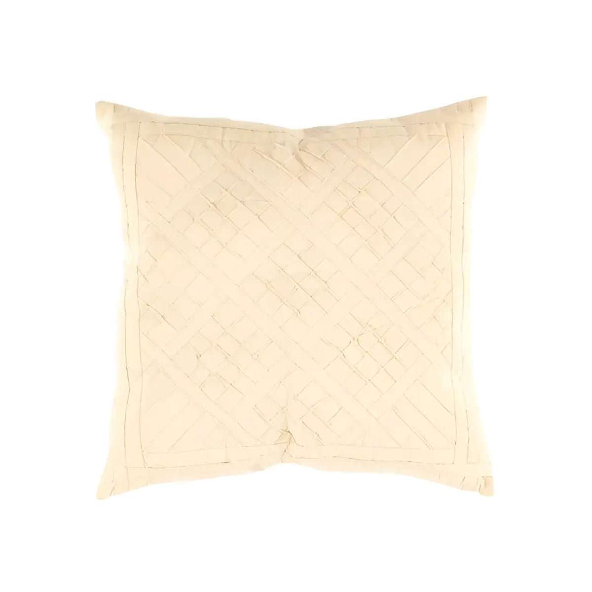 Canvello Indian White Cotton Pillow - 16’’ X 16’’ - white / 16”x16” - Canvello