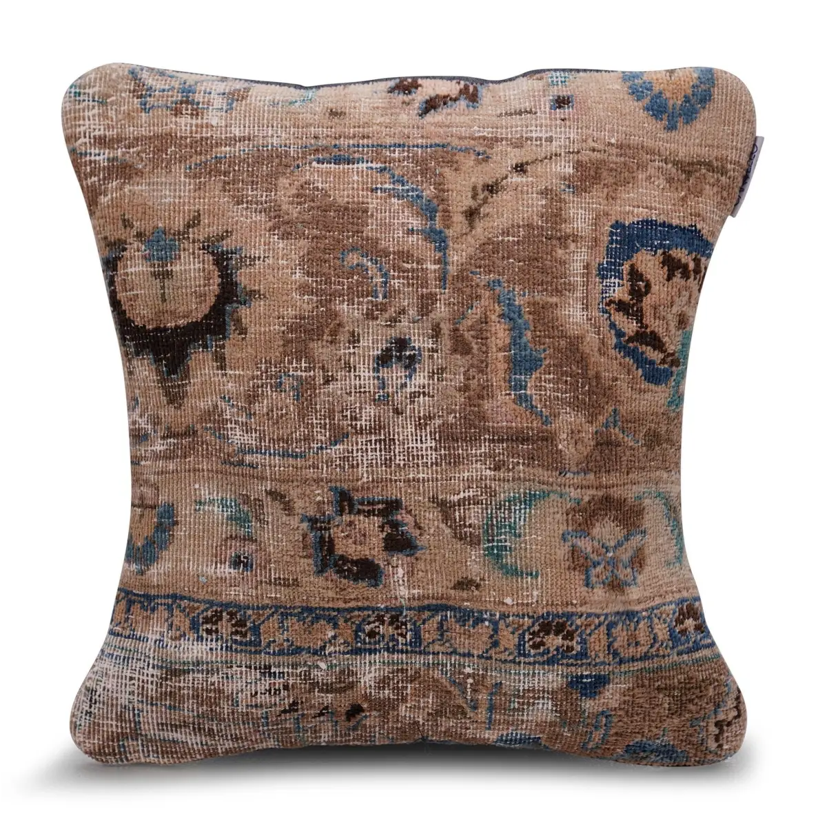 Canvello Kerman Rug Brown Throw Pillows - 18’’x18’’ - Canvello