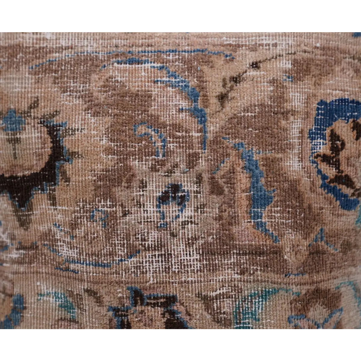 Canvello Kerman Rug Brown Throw Pillows - 18’’x18’’ - Canvello