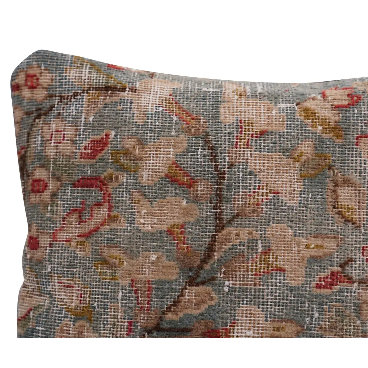 Canvello Kerman Rug Pillow With Red Pillow Covers - 16’’x16’’ - Canvello