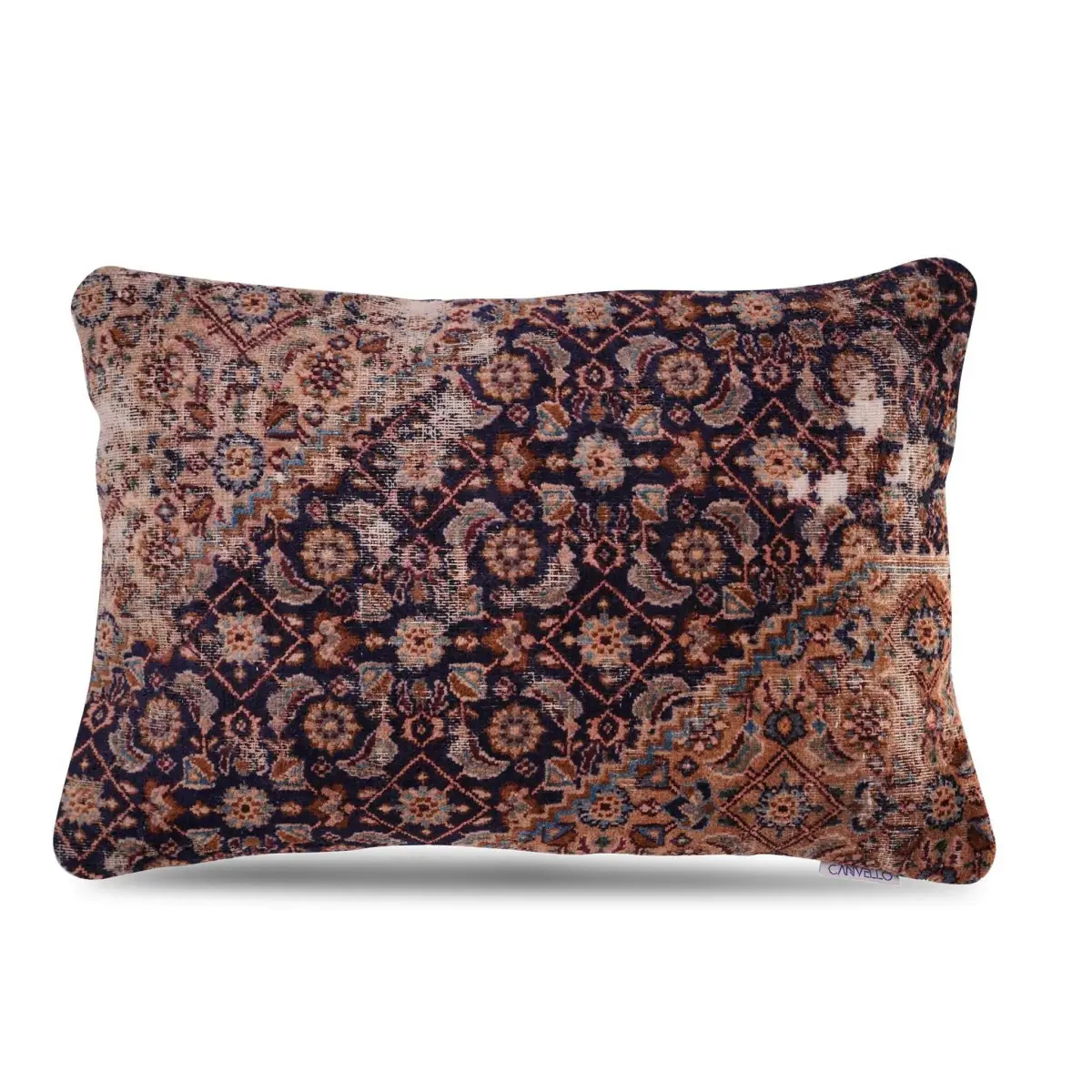 Canvello Kerman Rug Shabby Chic Pillow - 16’’x24’’ - Canvello