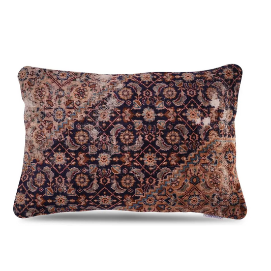 Canvello Kerman Rug Shabby Chic Pillow - 16’’x24’’ - Canvello