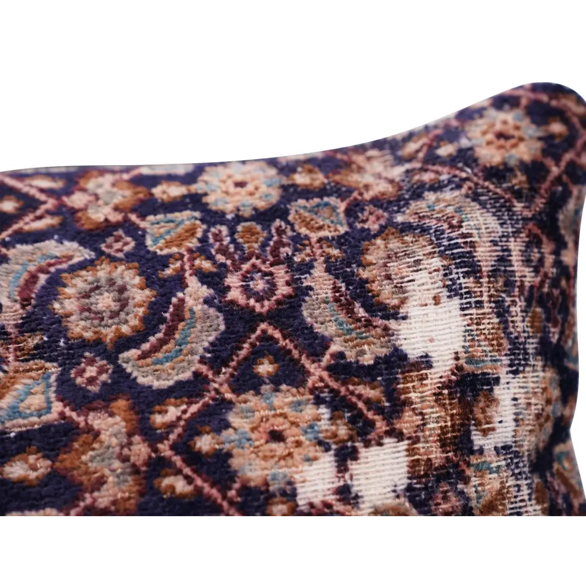 Canvello Kerman Rug Shabby Chic Pillow - 16’’x24’’ - Canvello