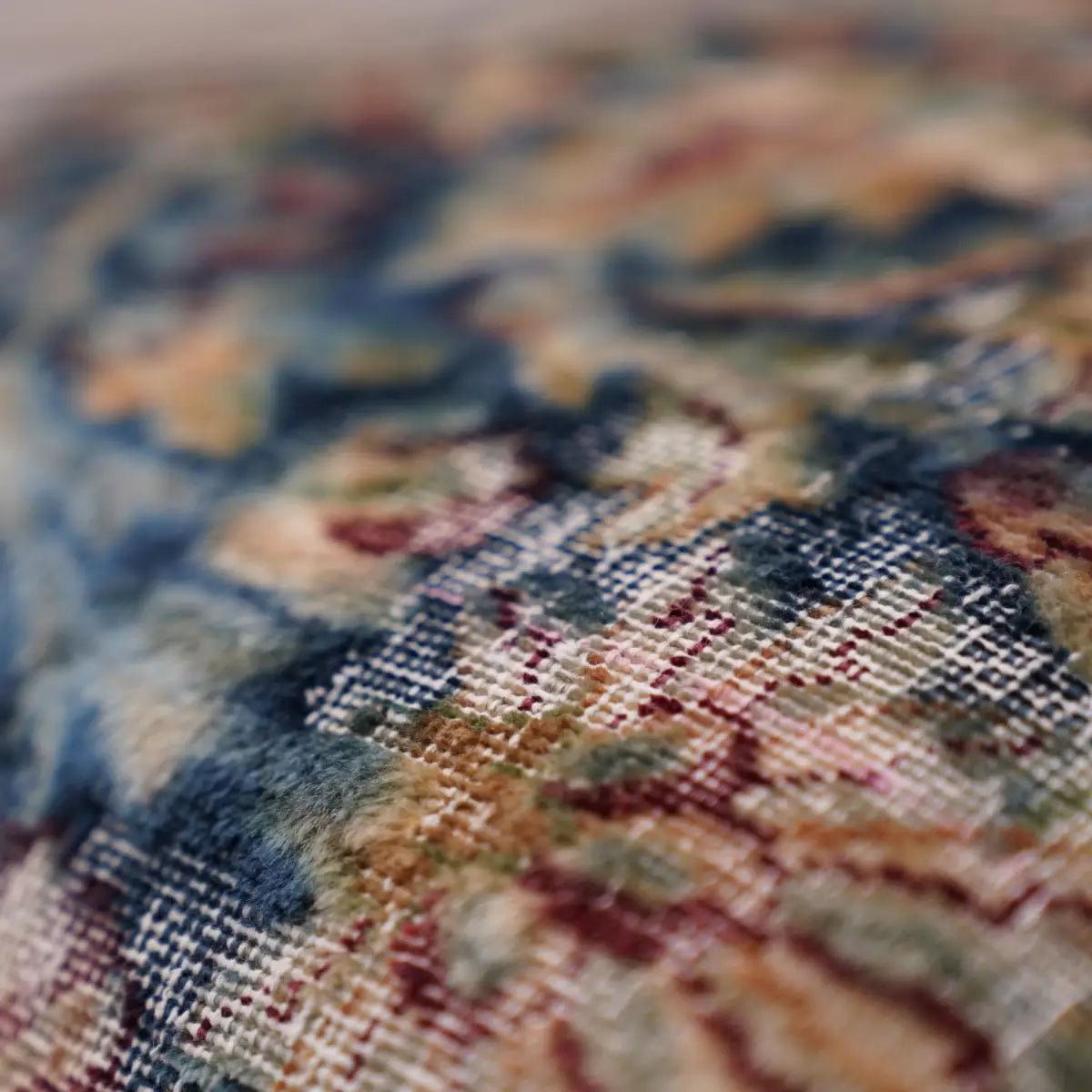 Canvello Kerman Rug Silkroad Throw Pillows - 18’’x18’’ - Canvello