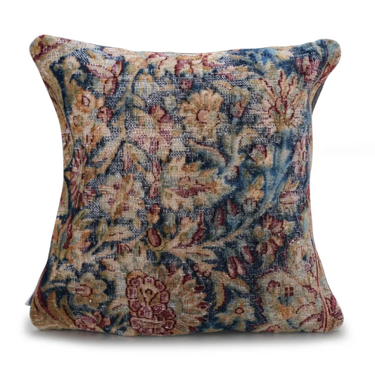 Canvello Kerman Rug Silkroad Throw Pillows - 18’’x18’’ - Canvello
