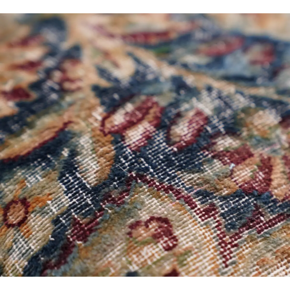 Canvello Kerman Rug Silkroad Throw Pillows - 18’’x18’’ - Canvello