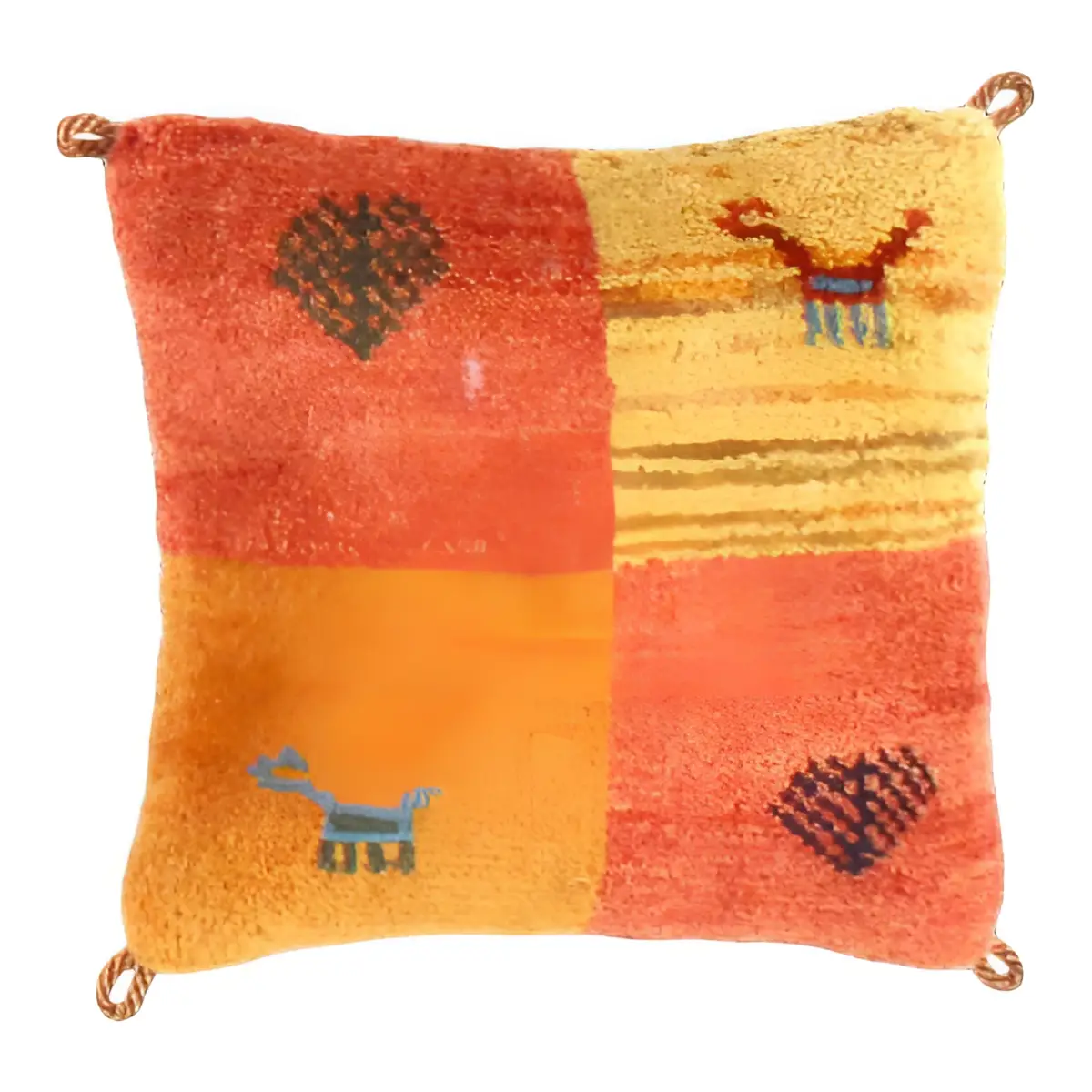 Canvello Lori Baft Rust Orange Throw Pillows - 16’’X16’’ - Canvello