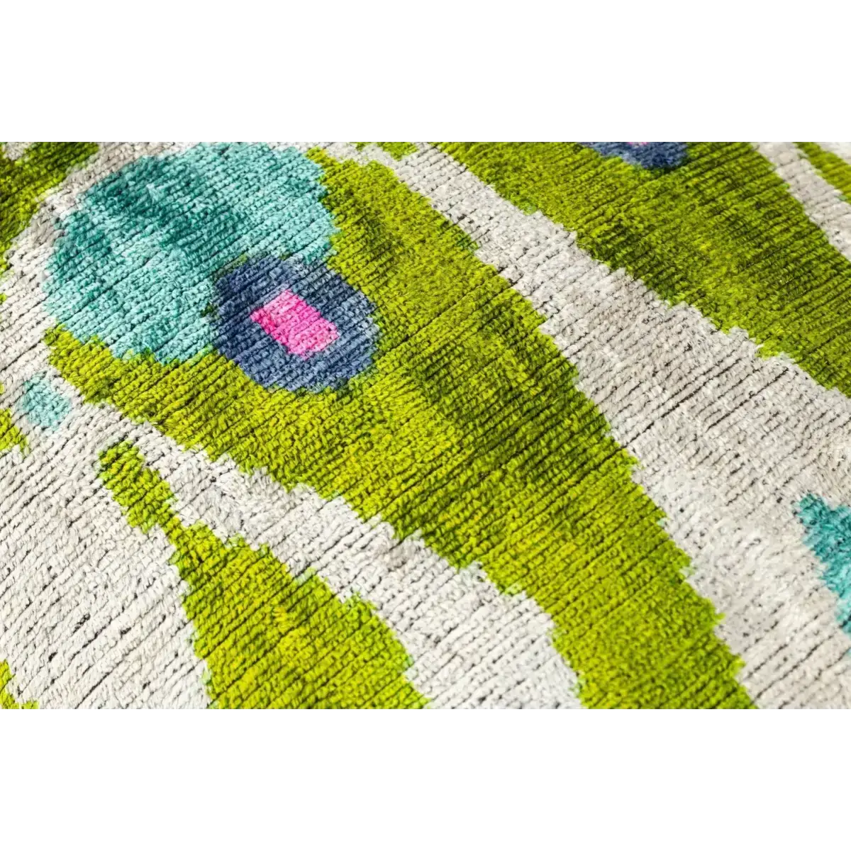 Canvello Luxurious 16x24 Handmade Velvet Silk Pillow with Premium Down Feather Insert - Elegant Green and Blue