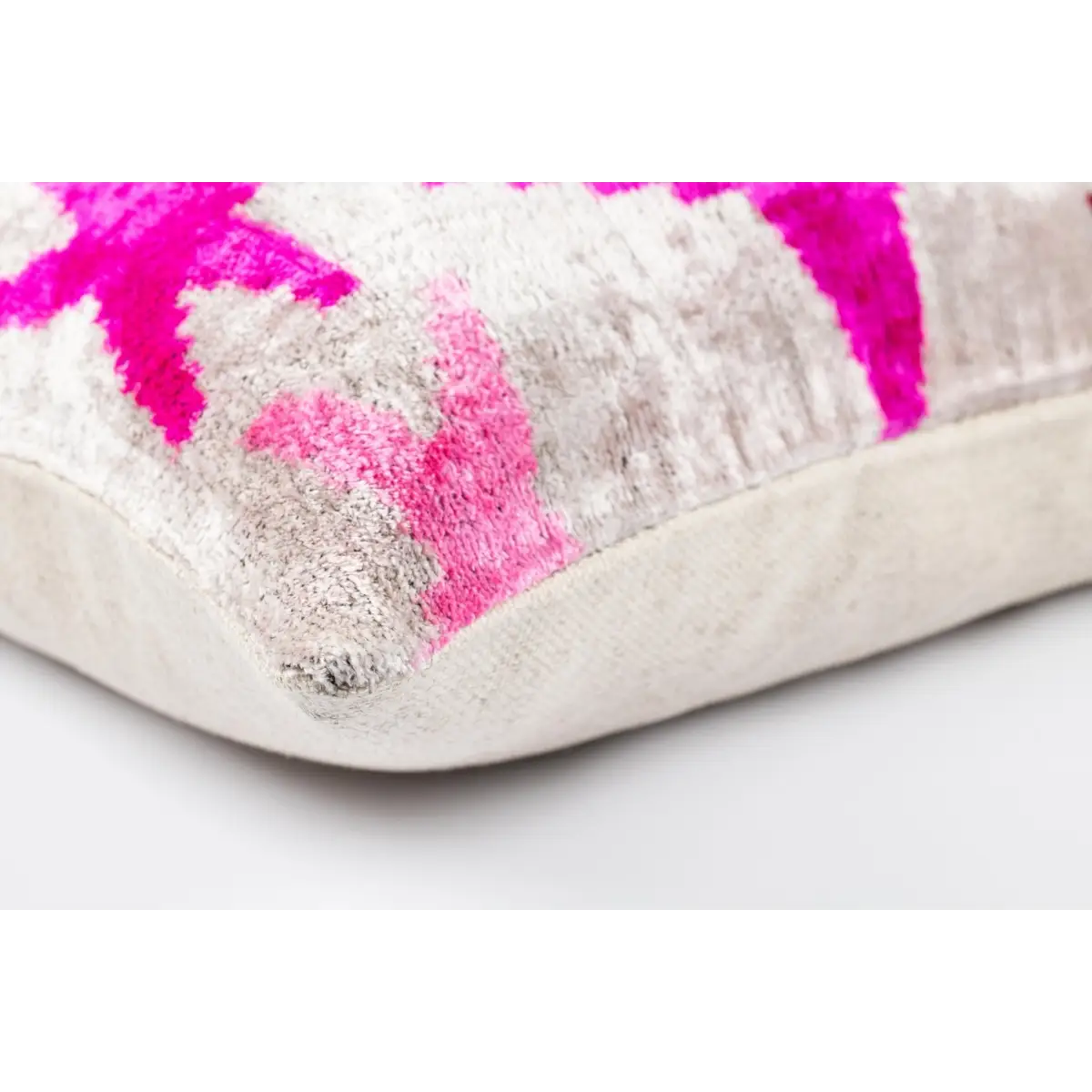 Canvello Luxurious 16x24 Handmade Velvet Silk Pillow with Premium Down Feather Insert - Pink Star - Canvello