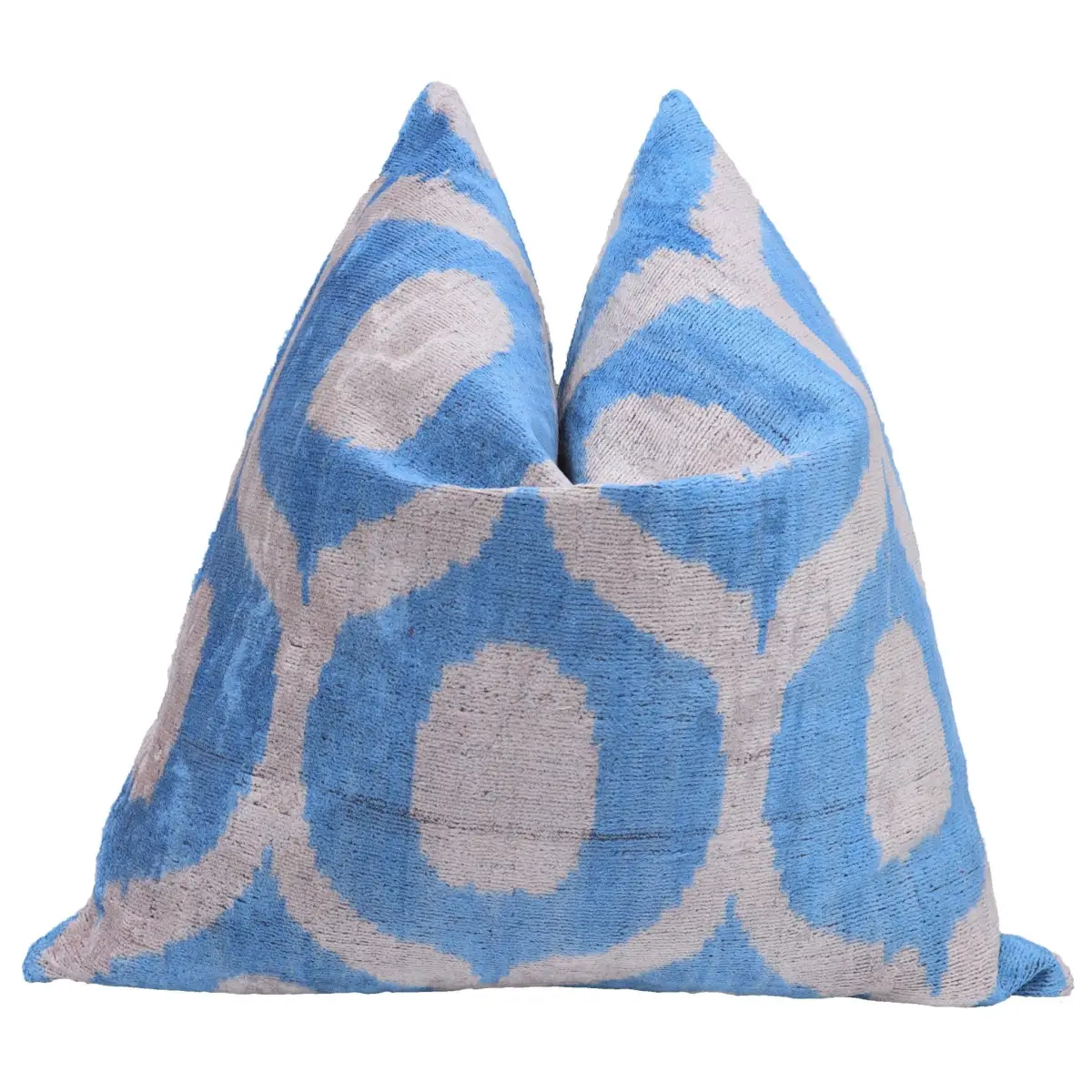Canvello Luxurious Blue Velvet Throw Pillows - 20x20 - Canvello
