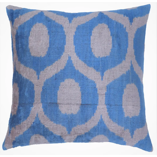 Canvello Luxurious Blue Velvet Throw Pillows - 20x20 - Canvello