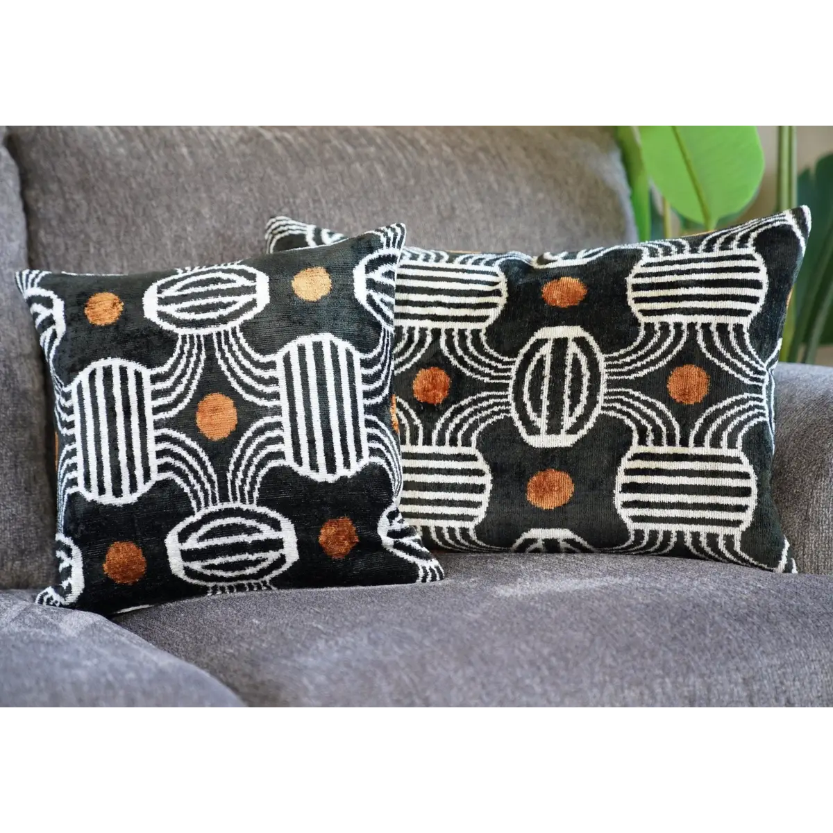 Canvello Luxury Black Pillows For Bed | 16x24 | 16x16 in |Set of 2 - Canvello