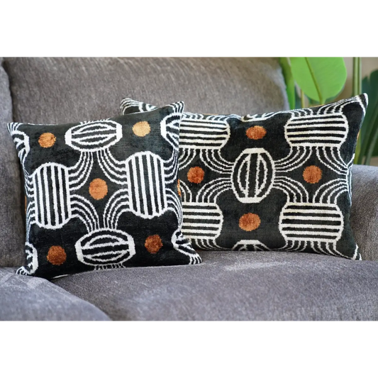 Canvello Luxury Black Pillows For Bed | 16x24 | 16x16 in |Set of 2 - Canvello