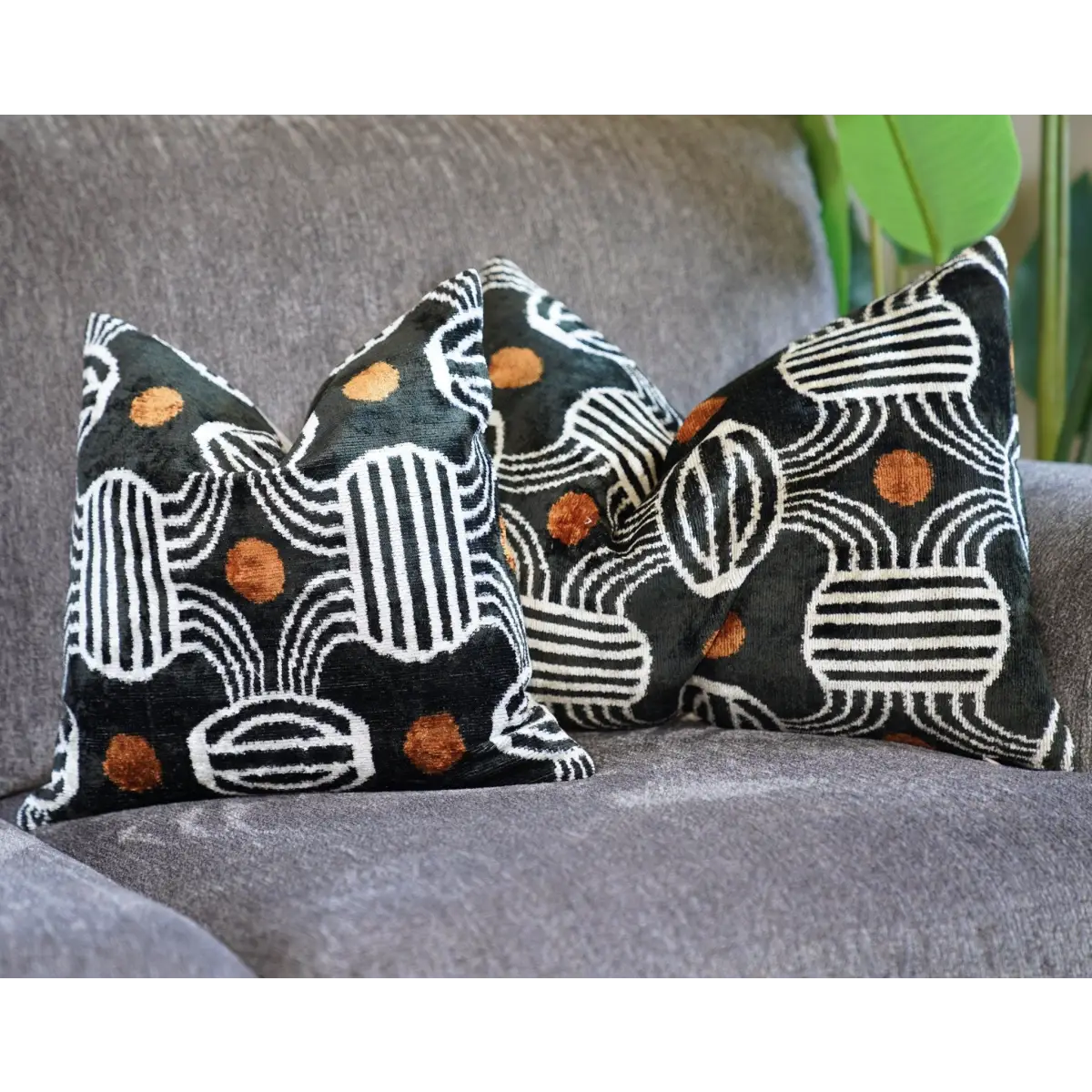 Canvello Luxury Black Pillows For Bed | 16x24 | 16x16 in |Set of 2 - Canvello