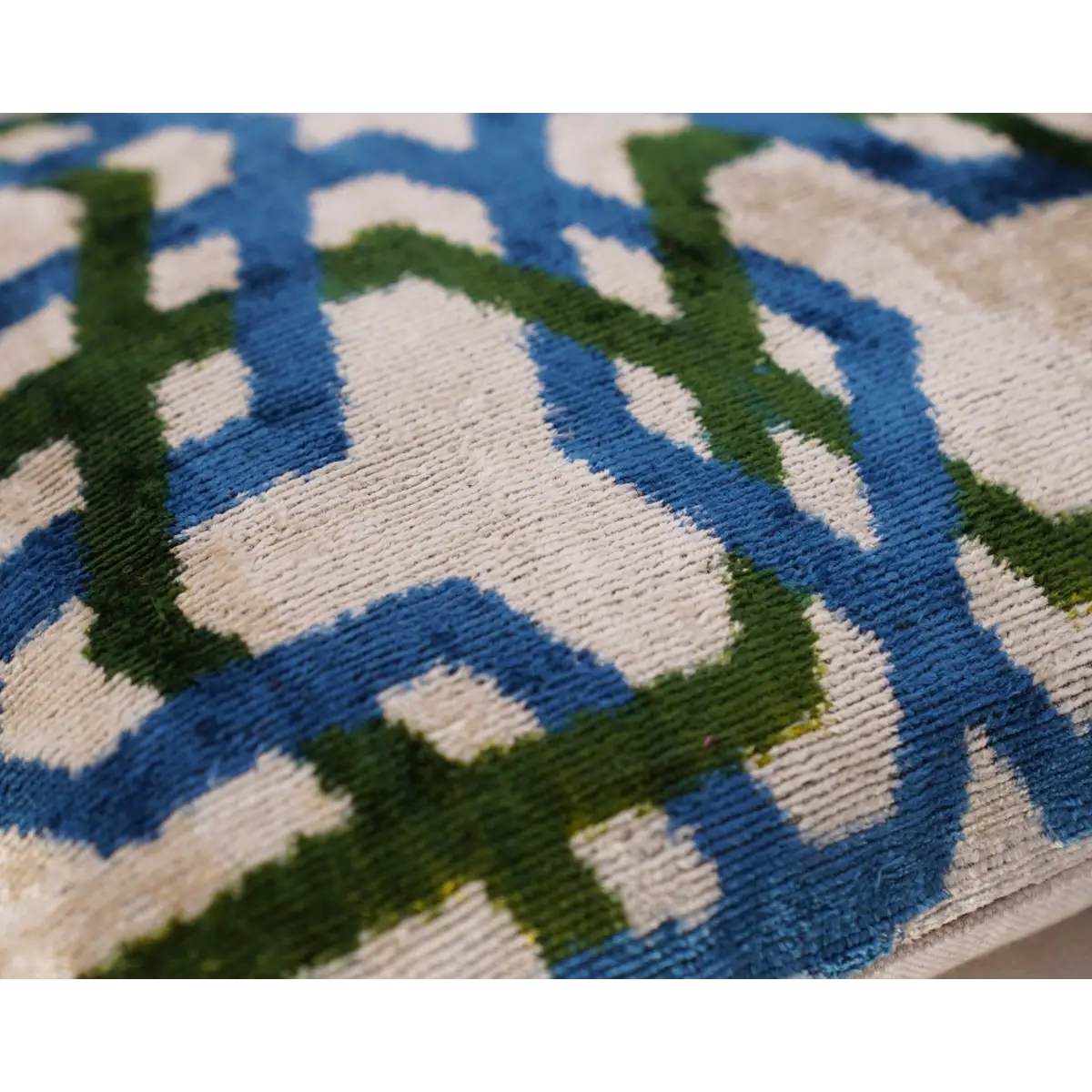 Canvello Luxury Blue Green Geometric Pillow for Couch - 16x16 inch - Canvello