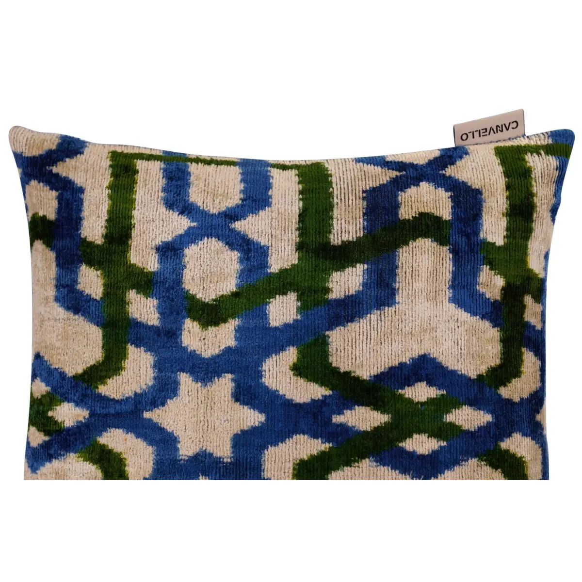 Canvello Luxury Blue Green Geometric Pillow for Couch - 16x16 inch - Canvello