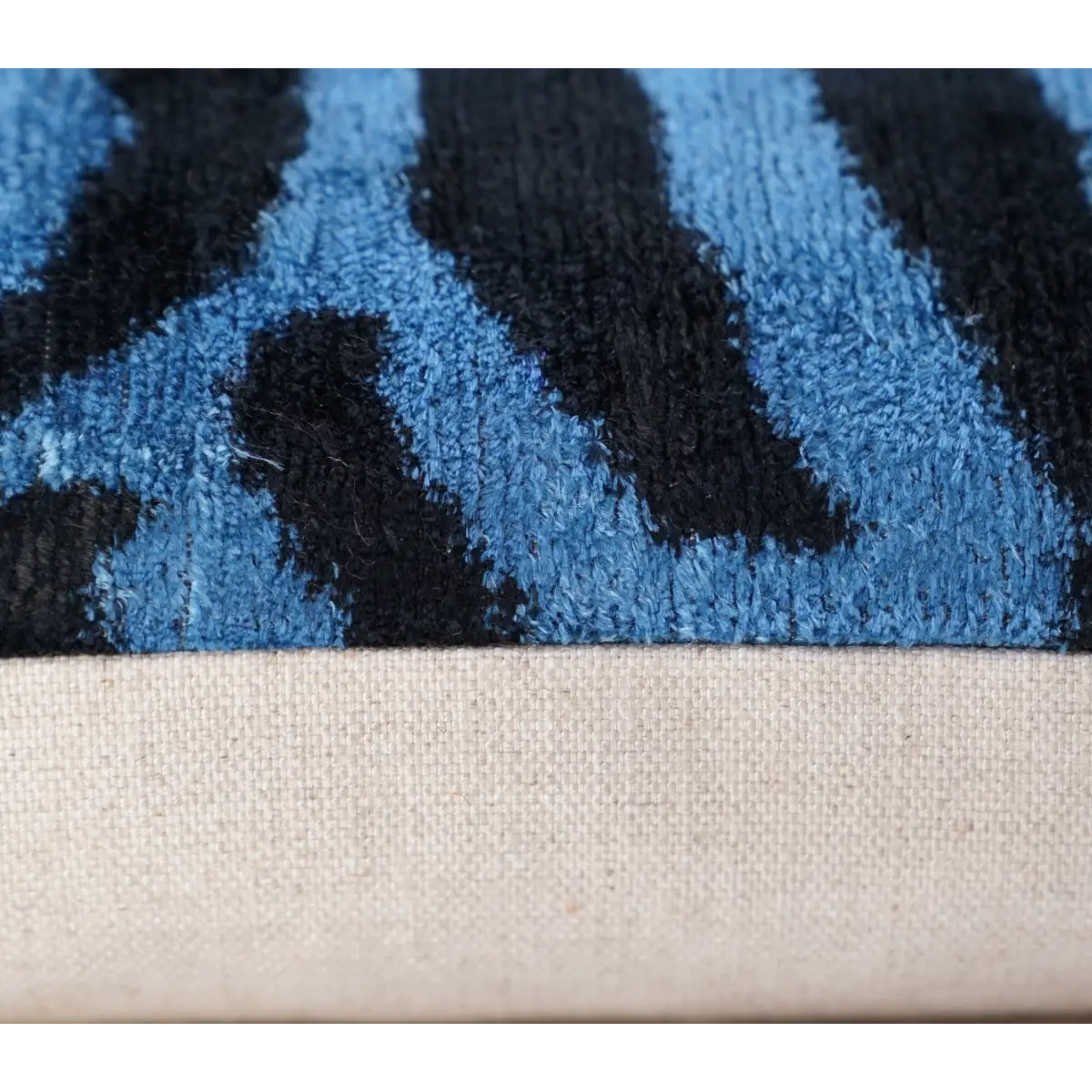 Canvello Luxury Blue Tiger Print Pillow for Couch - 16x16 inch - Canvello