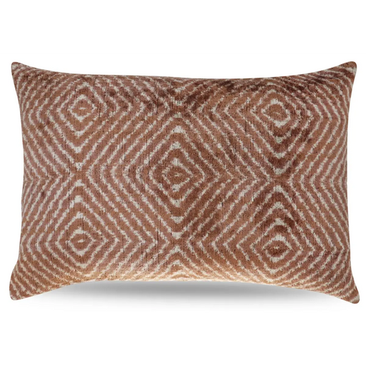 Canvello Luxury Brown Pillow for Couch with Down insert | 16 x 24 in (40 x 60 cm) - Canvello