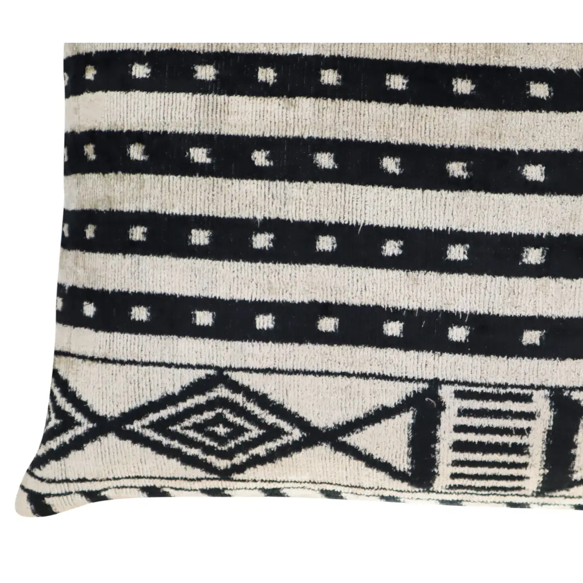 Canvello Luxury Decorative Black & White Throw Pillow | 16 x 24 in (40 x 60 cm) - Canvello
