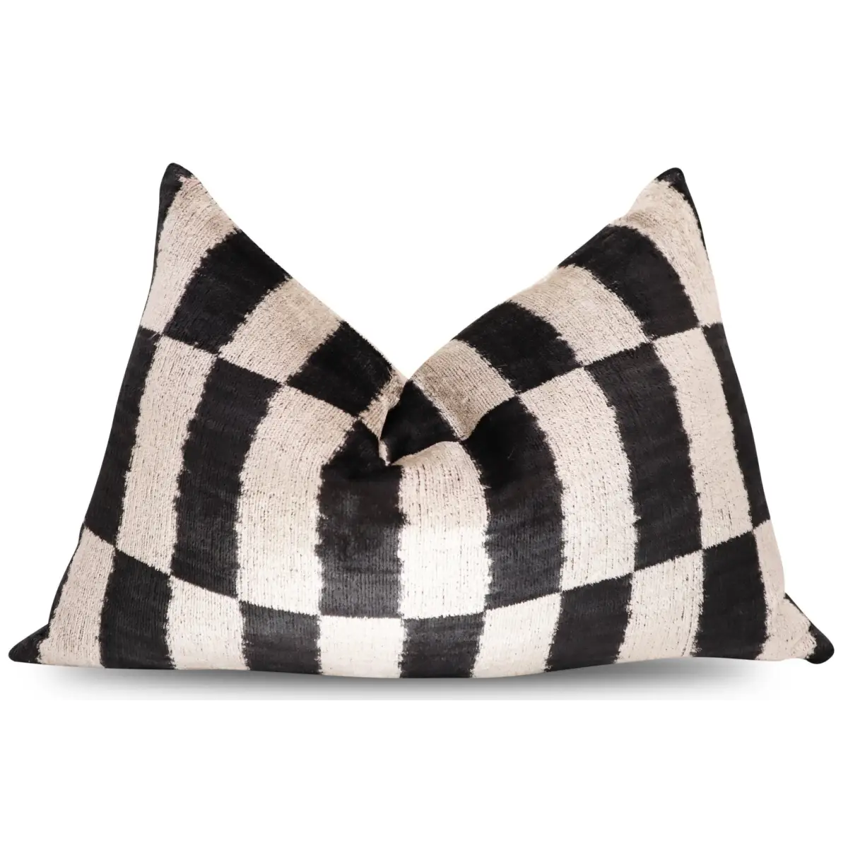 Canvello Luxury Decorative Black & White Throw Pillow | 16 x 24 in (40 x 60 cm) - Canvello