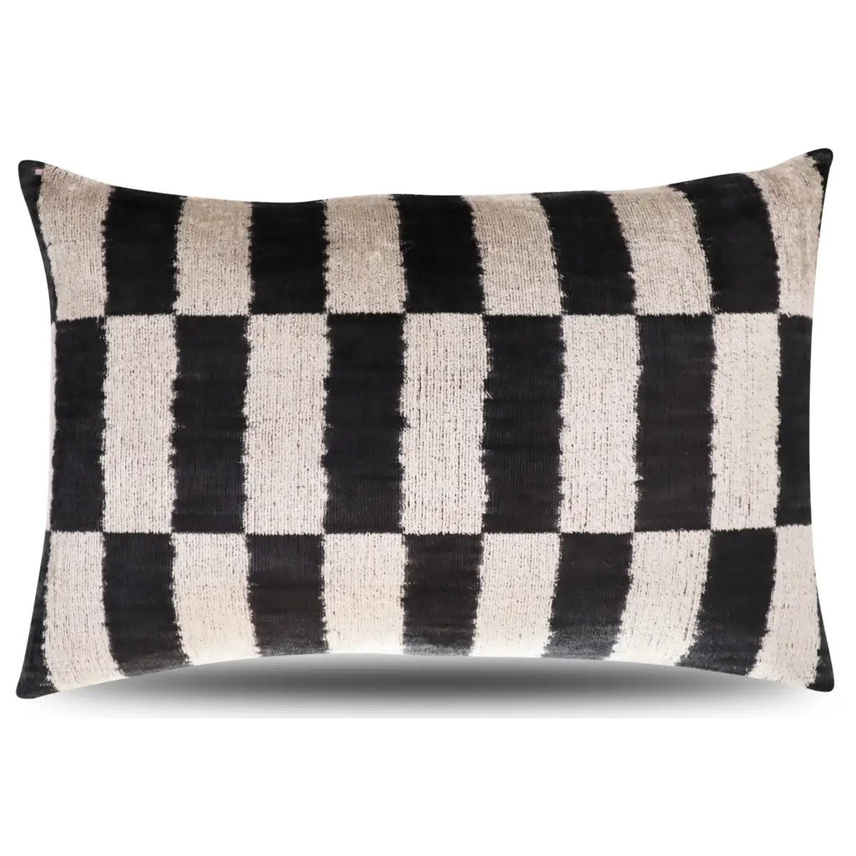 Canvello Luxury Decorative Black & White Throw Pillow | 16 x 24 in (40 x 60 cm) - Canvello