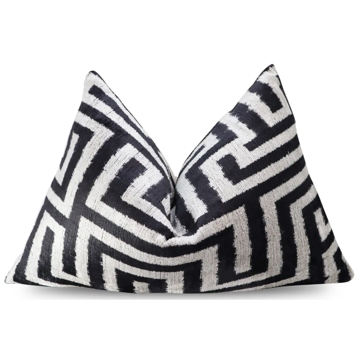 Canvello Luxury Decorative Black White Throw Pillow | 16 x 24 in (40 x 60 cm) - Canvello