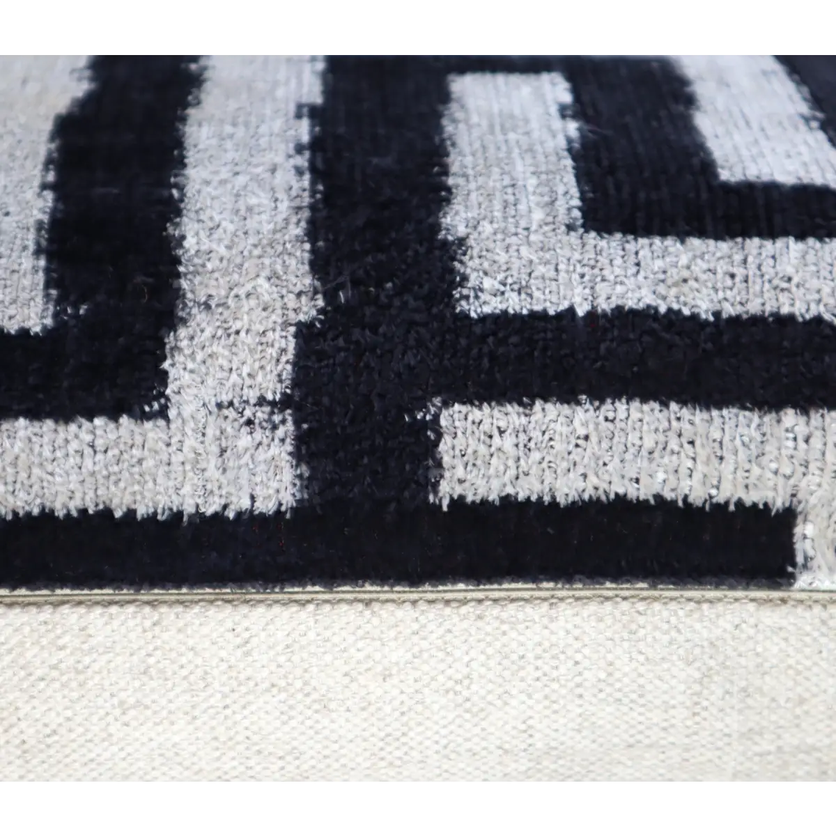 Canvello Luxury Decorative Black White Throw Pillow | 16 x 24 in (40 x 60 cm) - Canvello