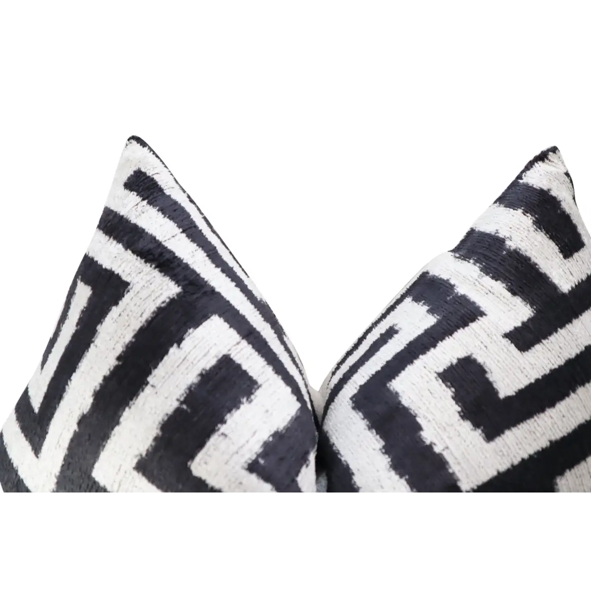 Canvello Luxury Decorative Black White Throw Pillow | 16 x 24 in (40 x 60 cm) - Canvello