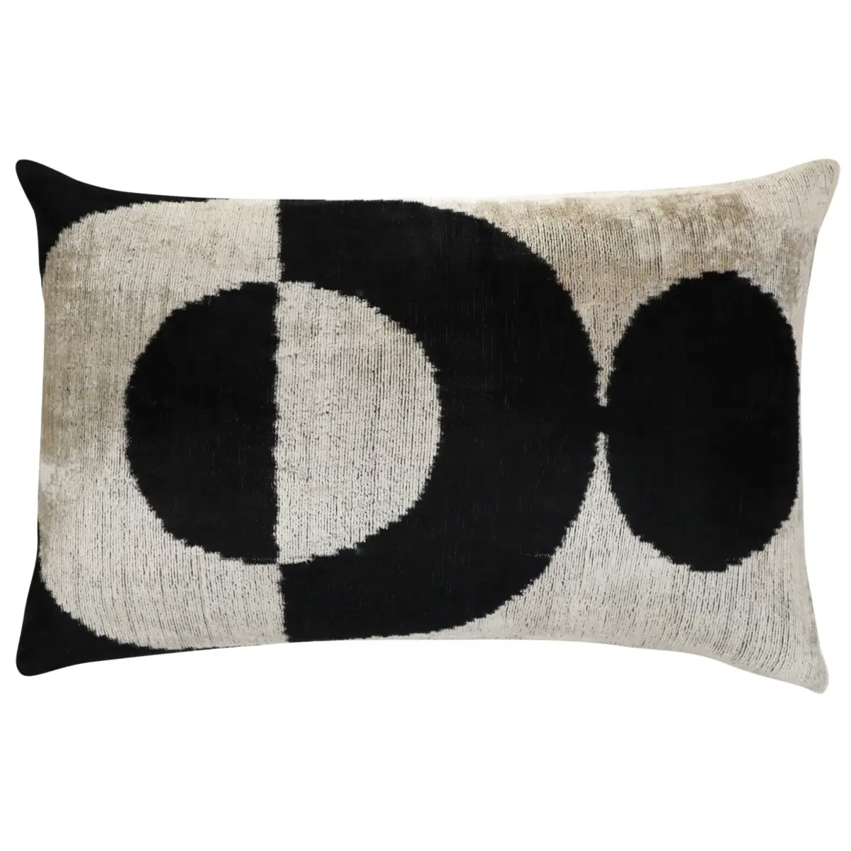 Canvello Luxury Decorative Black White Throw Pillow | 16 x 24 in (40 x 60 cm) - Canvello