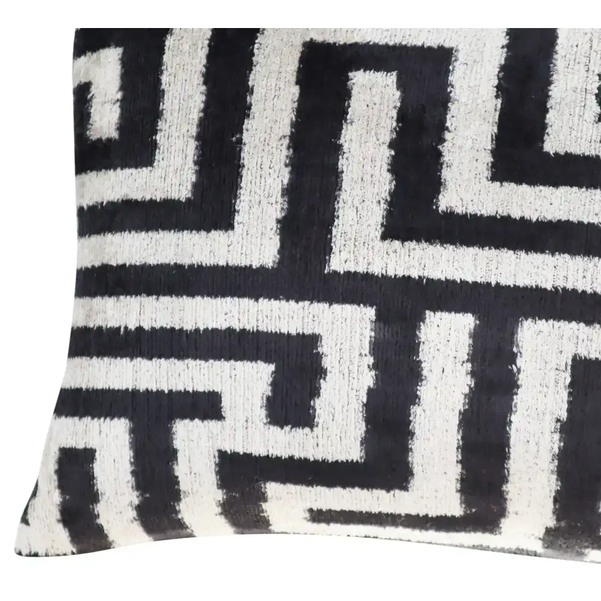 Canvello Luxury Decorative Black White Throw Pillow | 16 x 24 in (40 x 60 cm) - Canvello