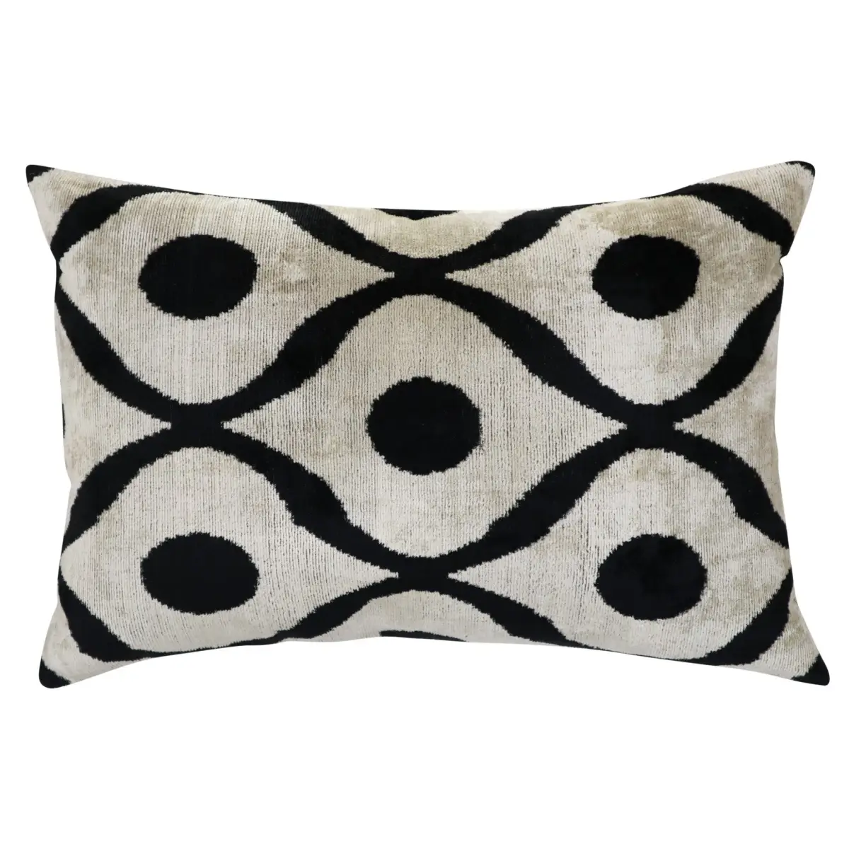 Canvello Luxury Decorative Black White Throw Pillow | 16 x 24 in (40 x 60 cm) - Canvello
