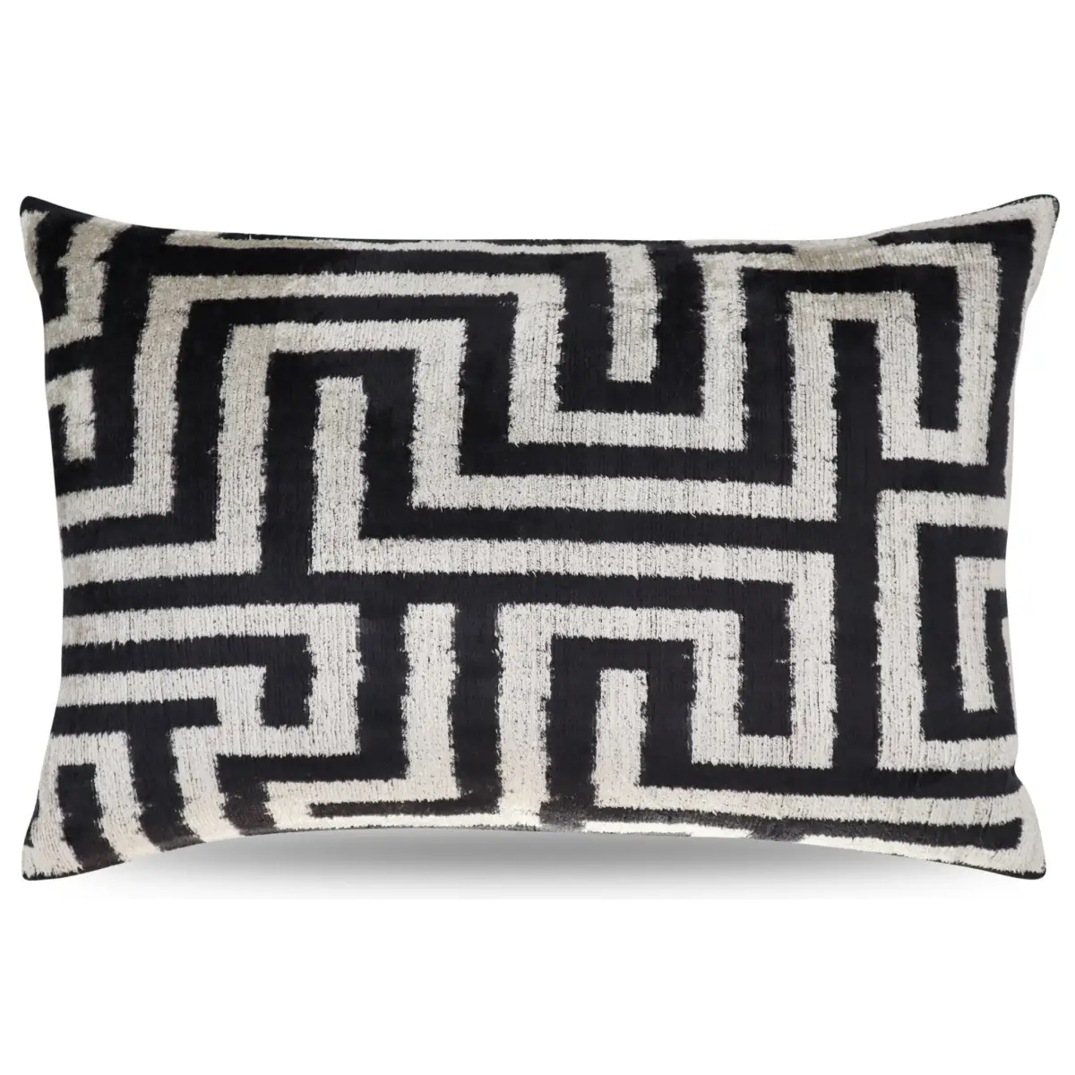 Canvello Luxury Decorative Black White Throw Pillow | 16 x 24 in (40 x 60 cm) - Canvello