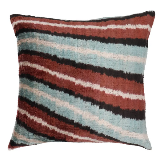 Canvello Luxury Decorative Brown Gray Throw Pillows | 16 x 16 in (40 x 40 cm) - Canvello