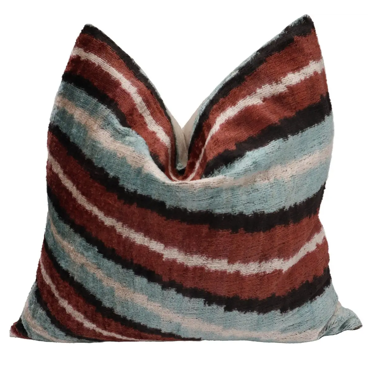 Canvello Luxury Decorative Brown Gray Throw Pillows | 16 x 16 in (40 x 40 cm) - Canvello
