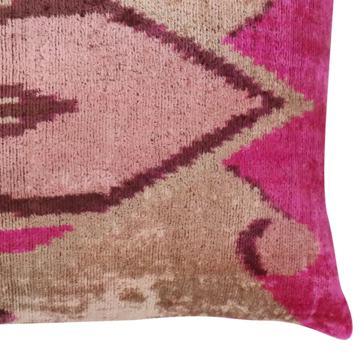 Canvello Luxury Decorative Earth Tones Pink Pillow With Down Insert- 16x24 - Canvello