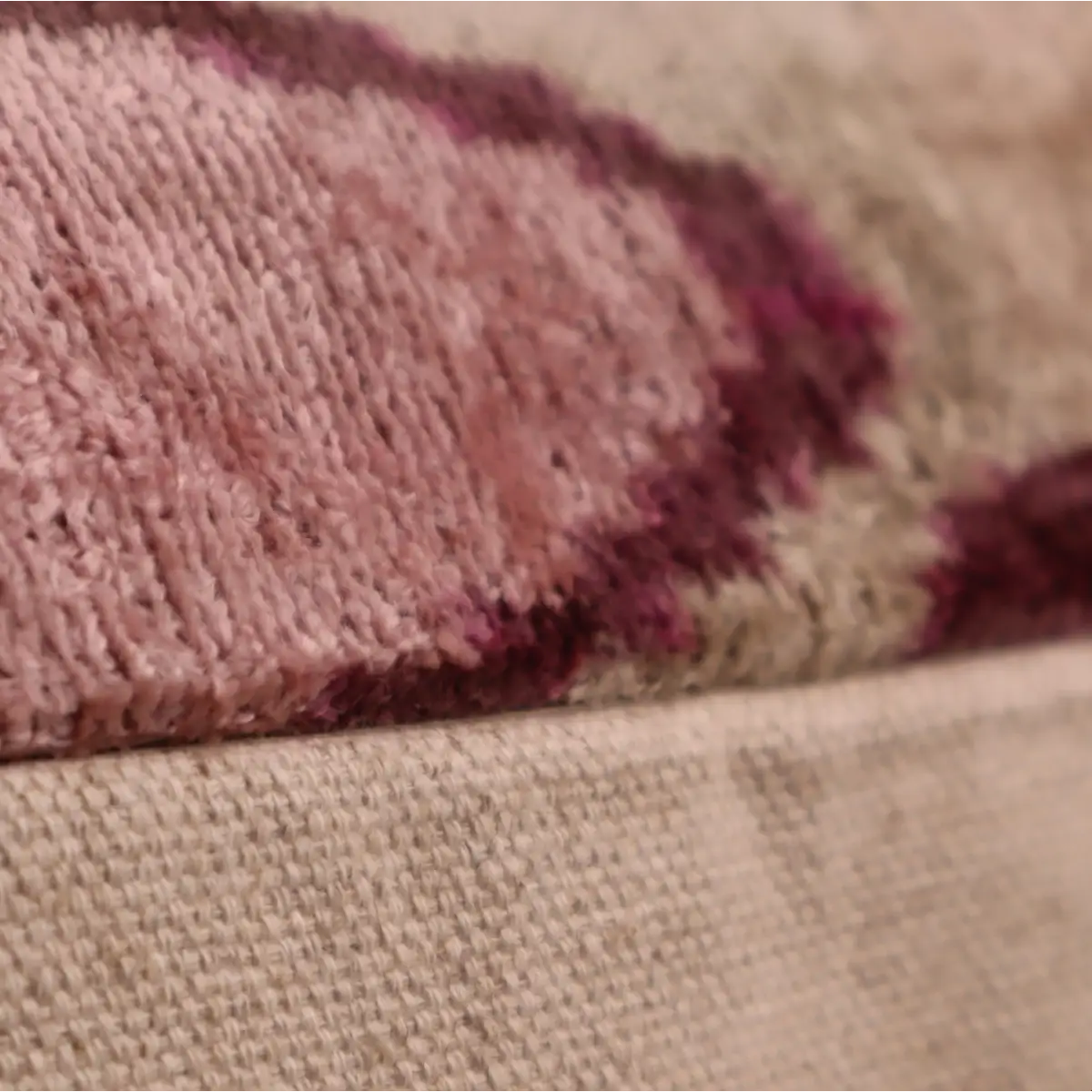 Canvello Luxury Decorative Earth Tones Pink Pillow With Down Insert- 16x24 - Canvello