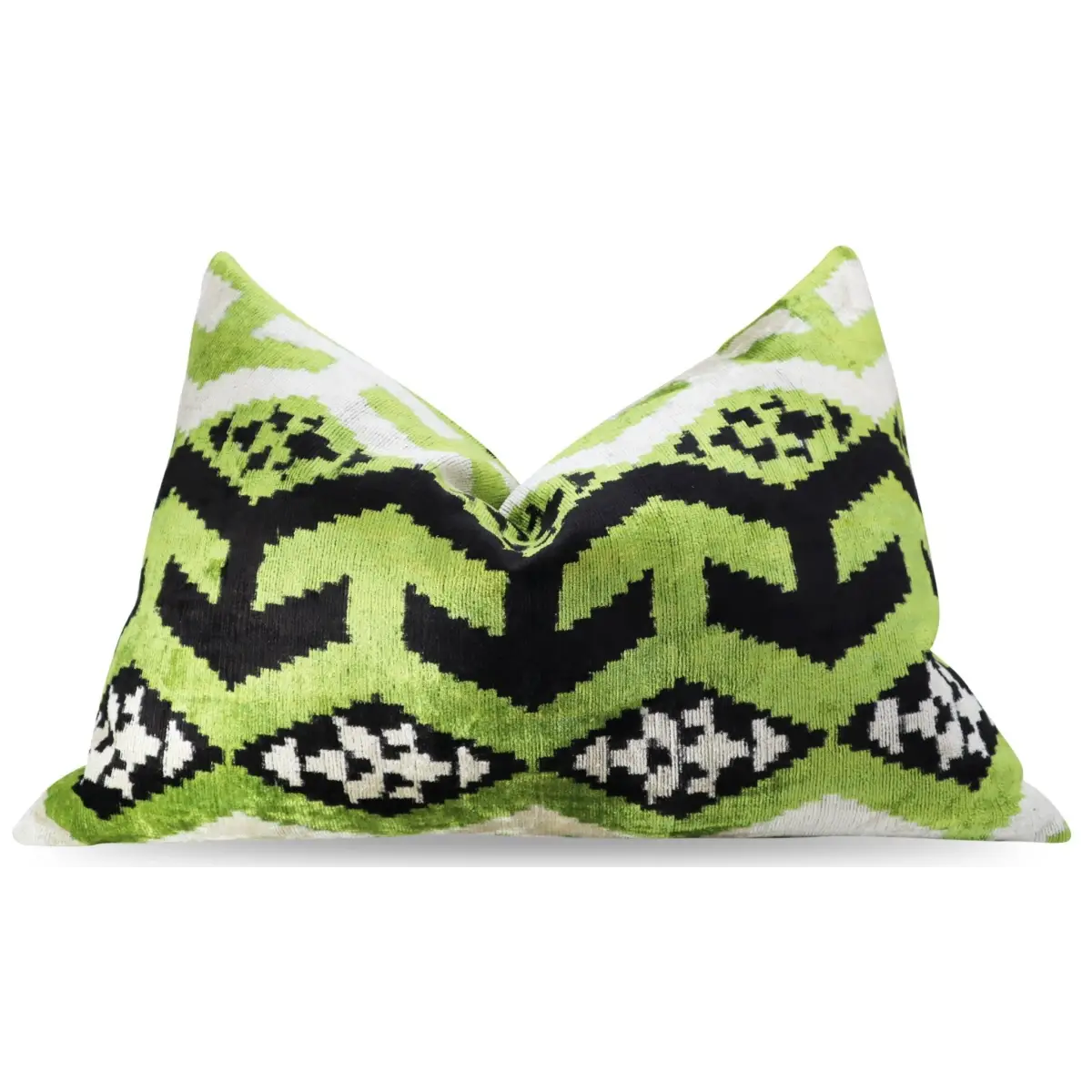 Canvello Luxury Decorative Green Black Throw Pillow | 16 x 24 in (40 x 60 cm) - Canvello