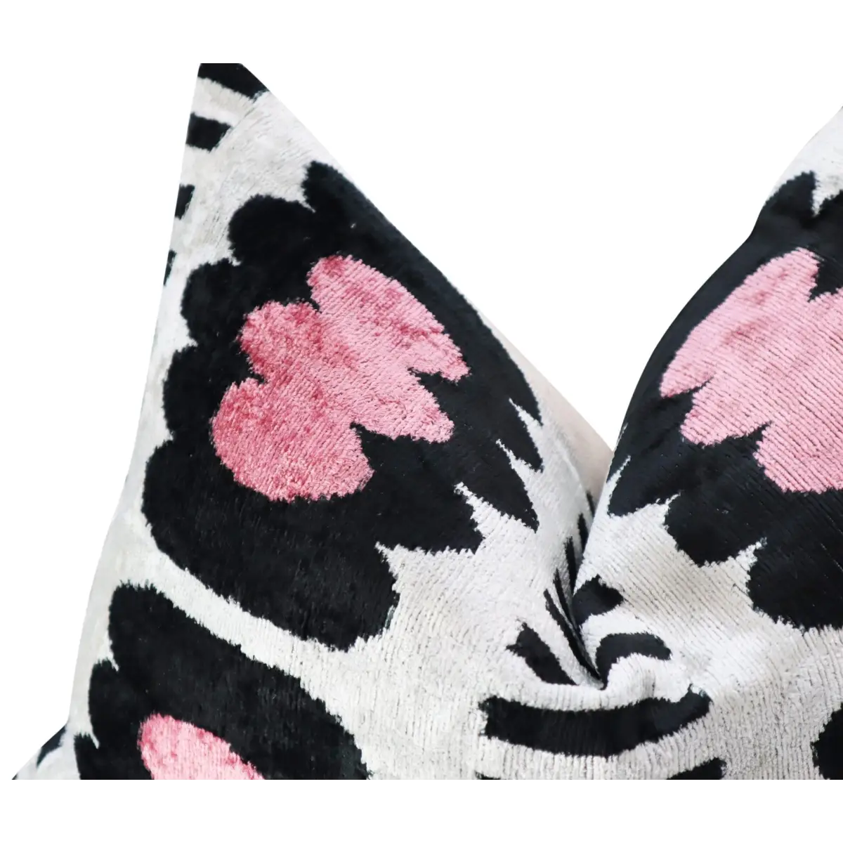 Canvello Luxury Decorative Pink Black White Throw Pillow | 16 x 24 in (40 x 60 cm) - Canvello
