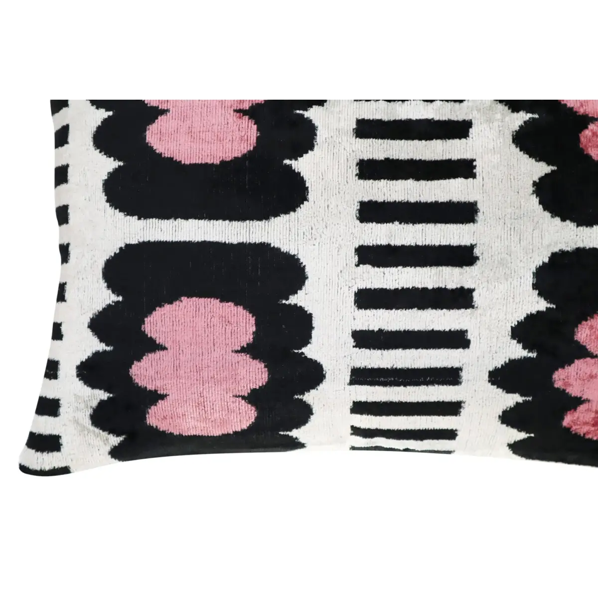Canvello Luxury Decorative Pink Black White Throw Pillow | 16 x 24 in (40 x 60 cm) - Canvello